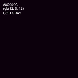 #0C000C - Cod Gray Color Image